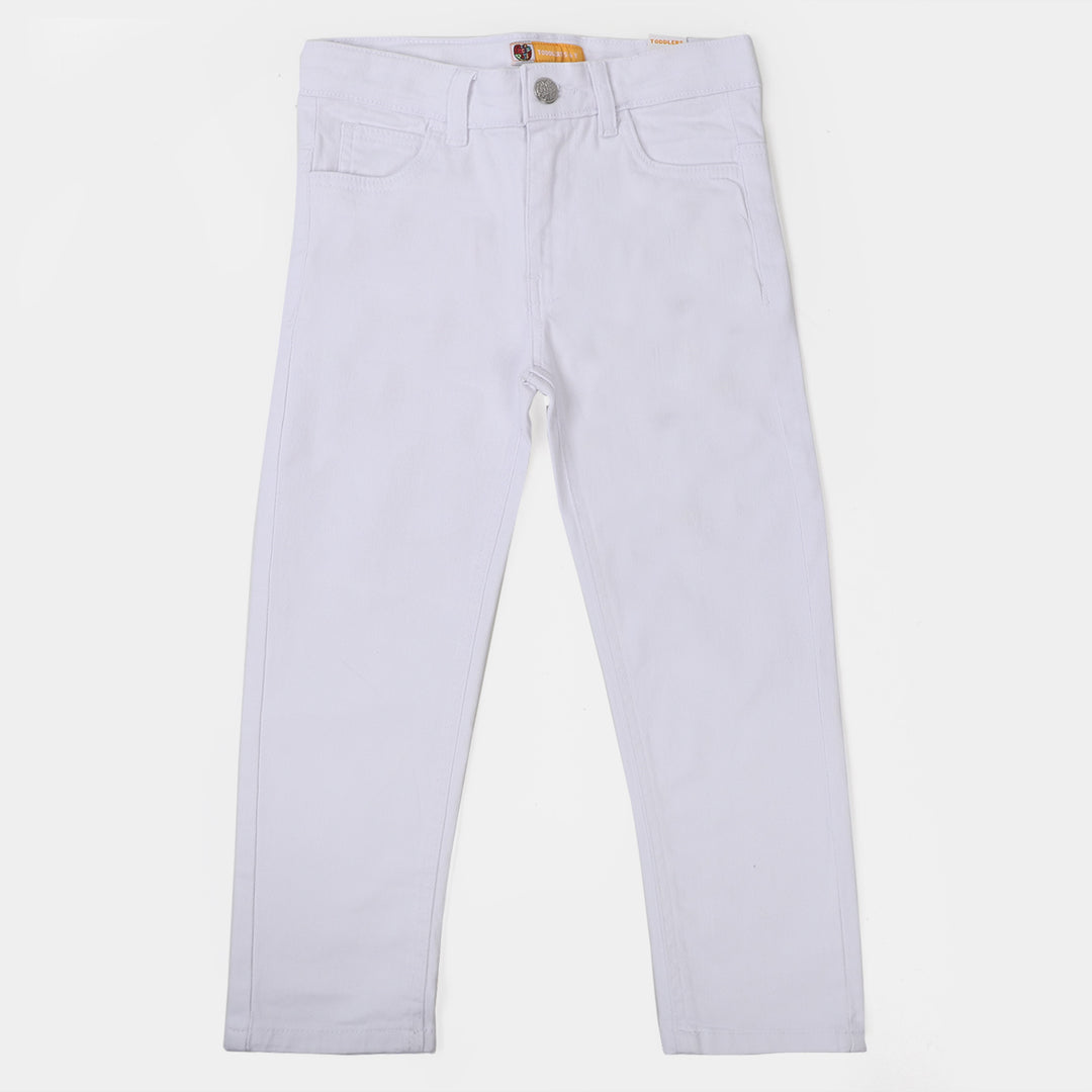 Boys Cotton Pant Independence - White