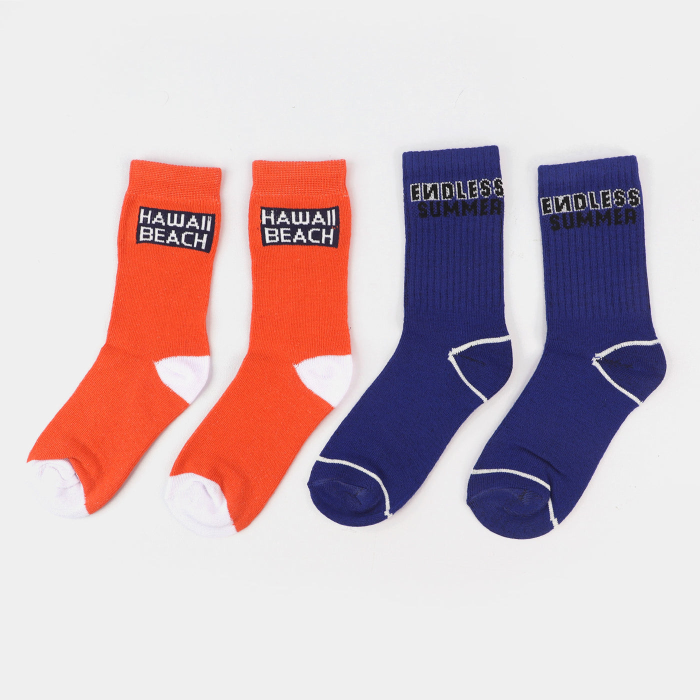 Boys Socks Pack of 2 Summer-BL.Orange