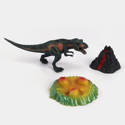 Dinosaur With Volcano & Egg Nest Play Set For Kids