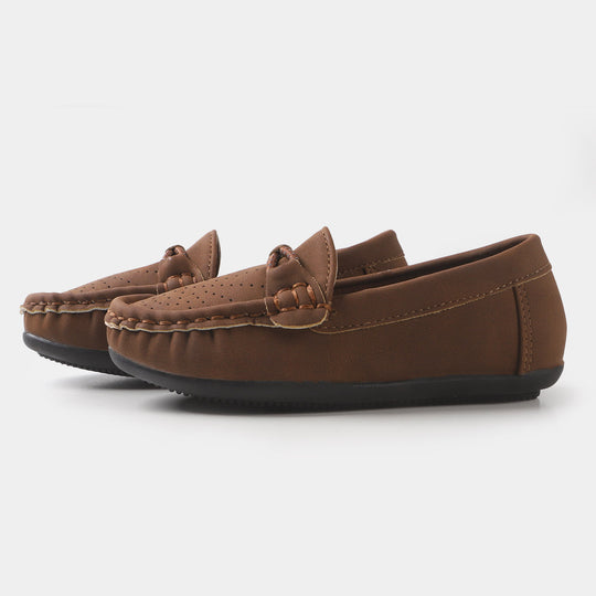 Boys loafers 202109-6 - BROWN