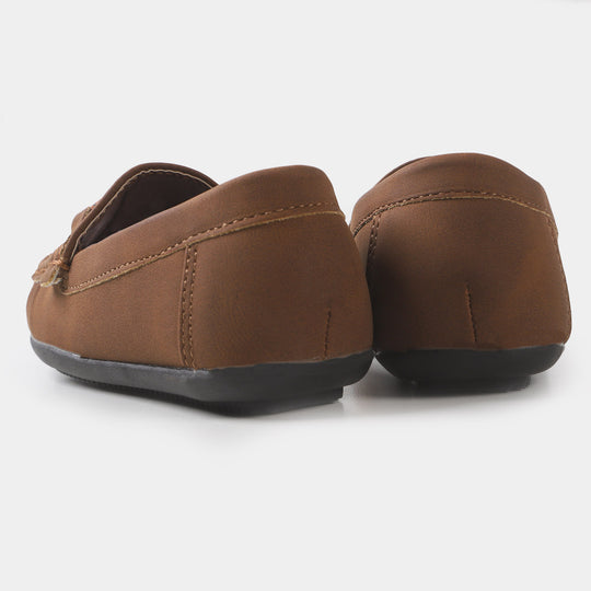 Boys loafers 202109-6 - BROWN