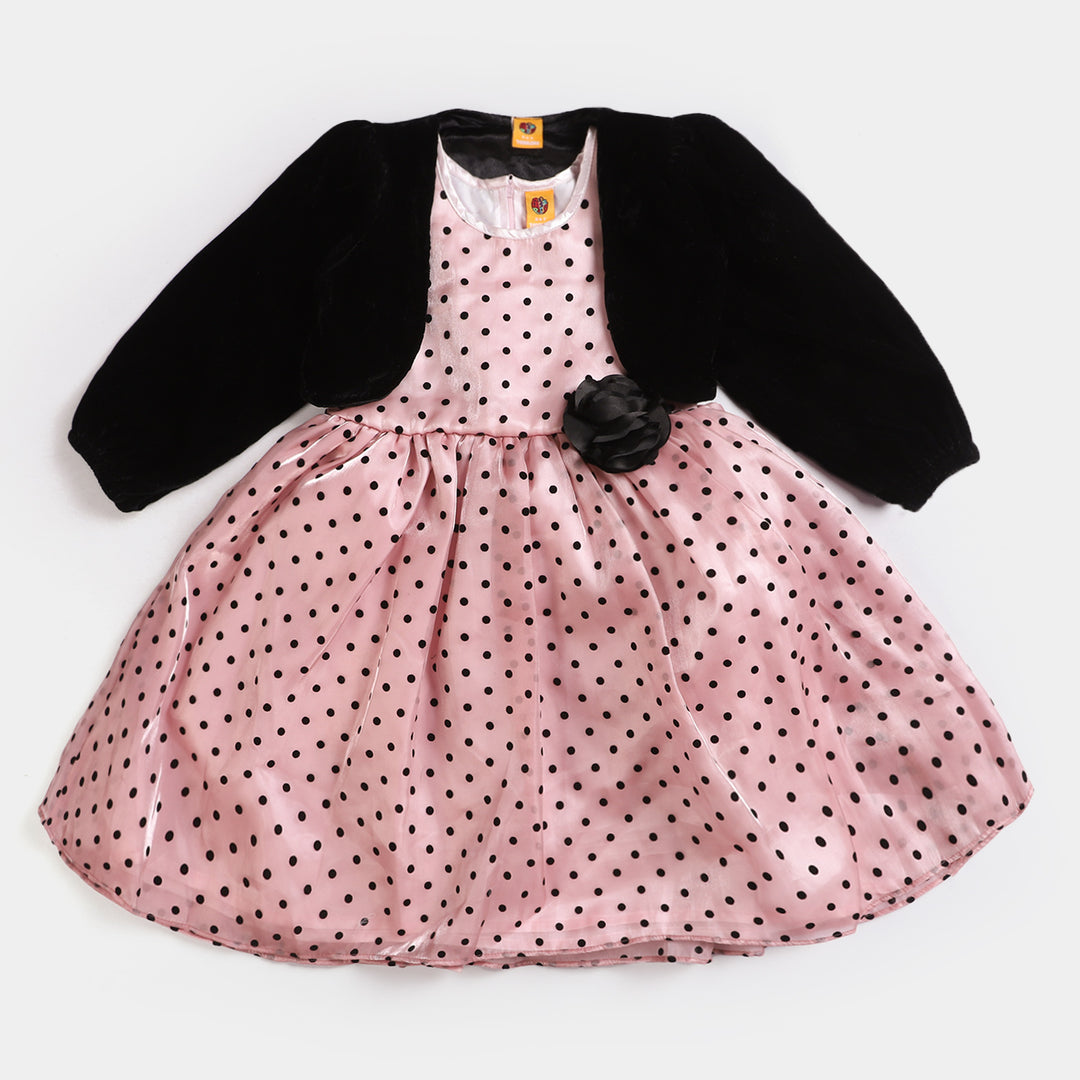 Girls Fancy Frock Grace - Peach