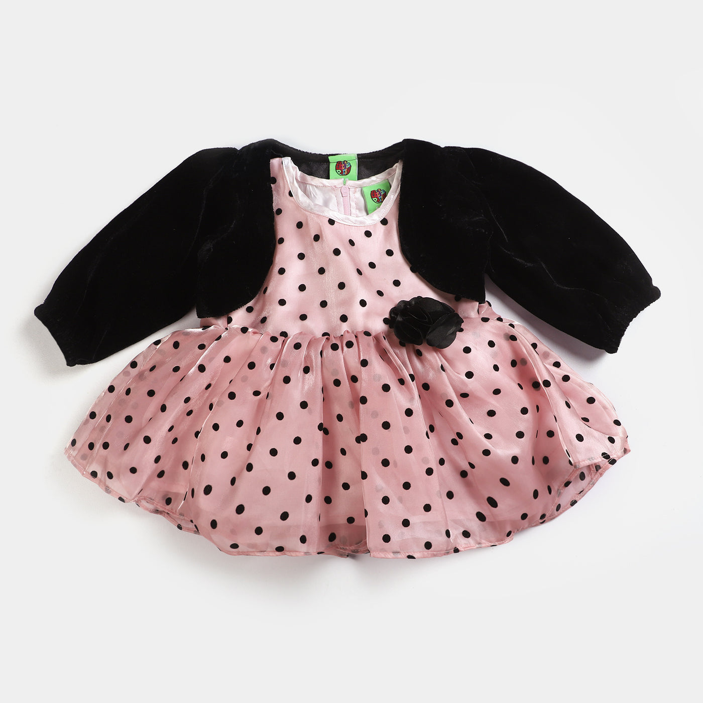 Infant Girls Fancy Frock Grace-Peach