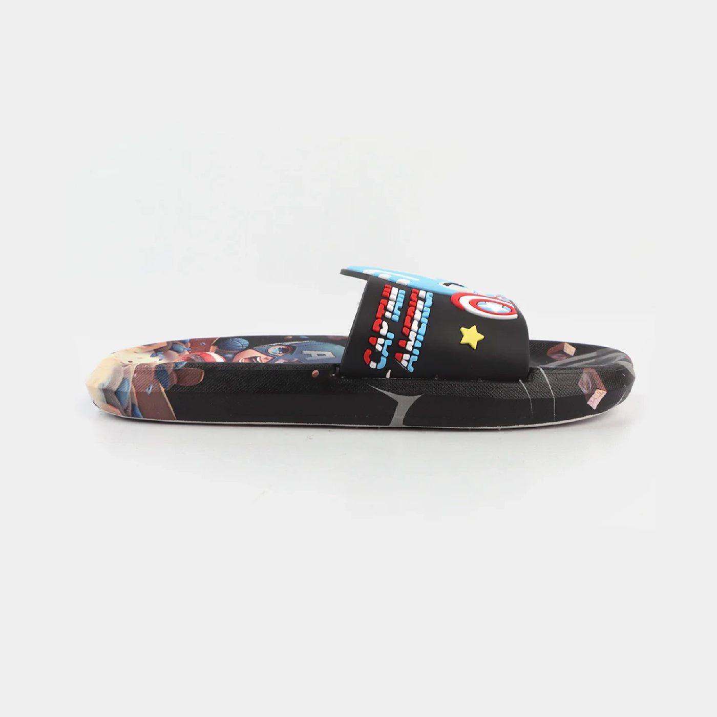 CHARACTER BOYS SLIPPERS -Black