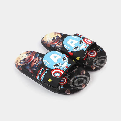 CHARACTER BOYS SLIPPERS -Black