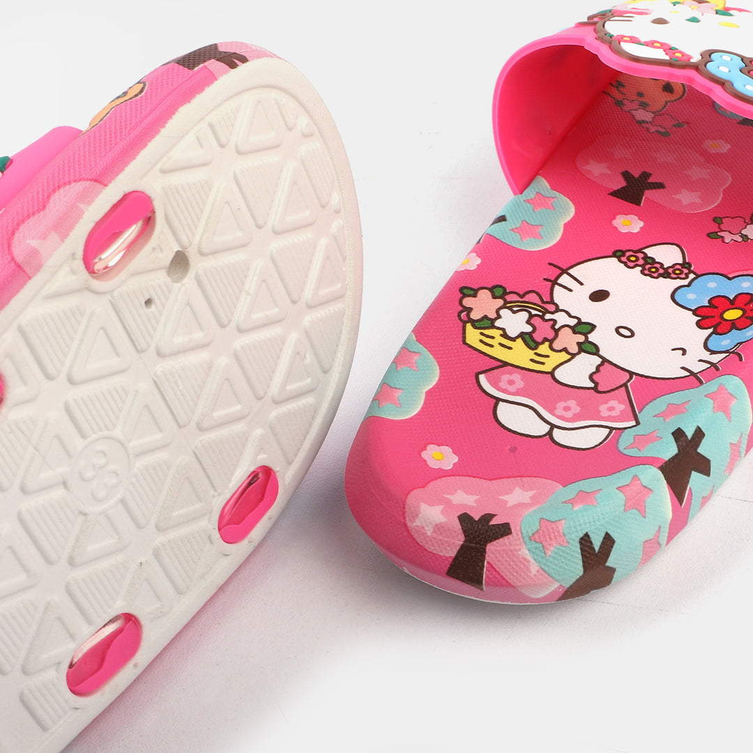 CHARACTER Girls SLIPPERS -Fuchsia