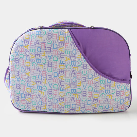 Baby Care Traveling Mother Printed Bag | Purple