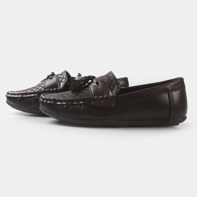 Boys loafers 202109-5 - COFFEE