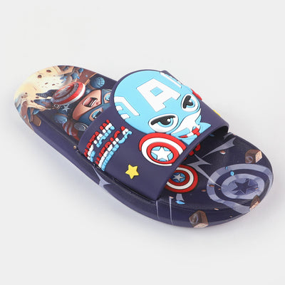 Character Boys Slippers-Navy