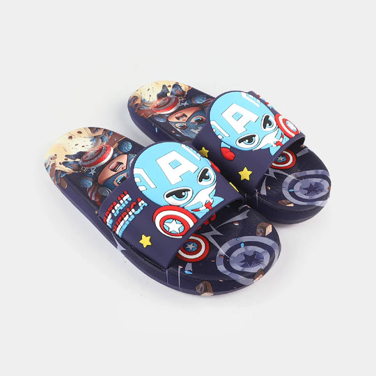 Character Boys Slippers-Navy