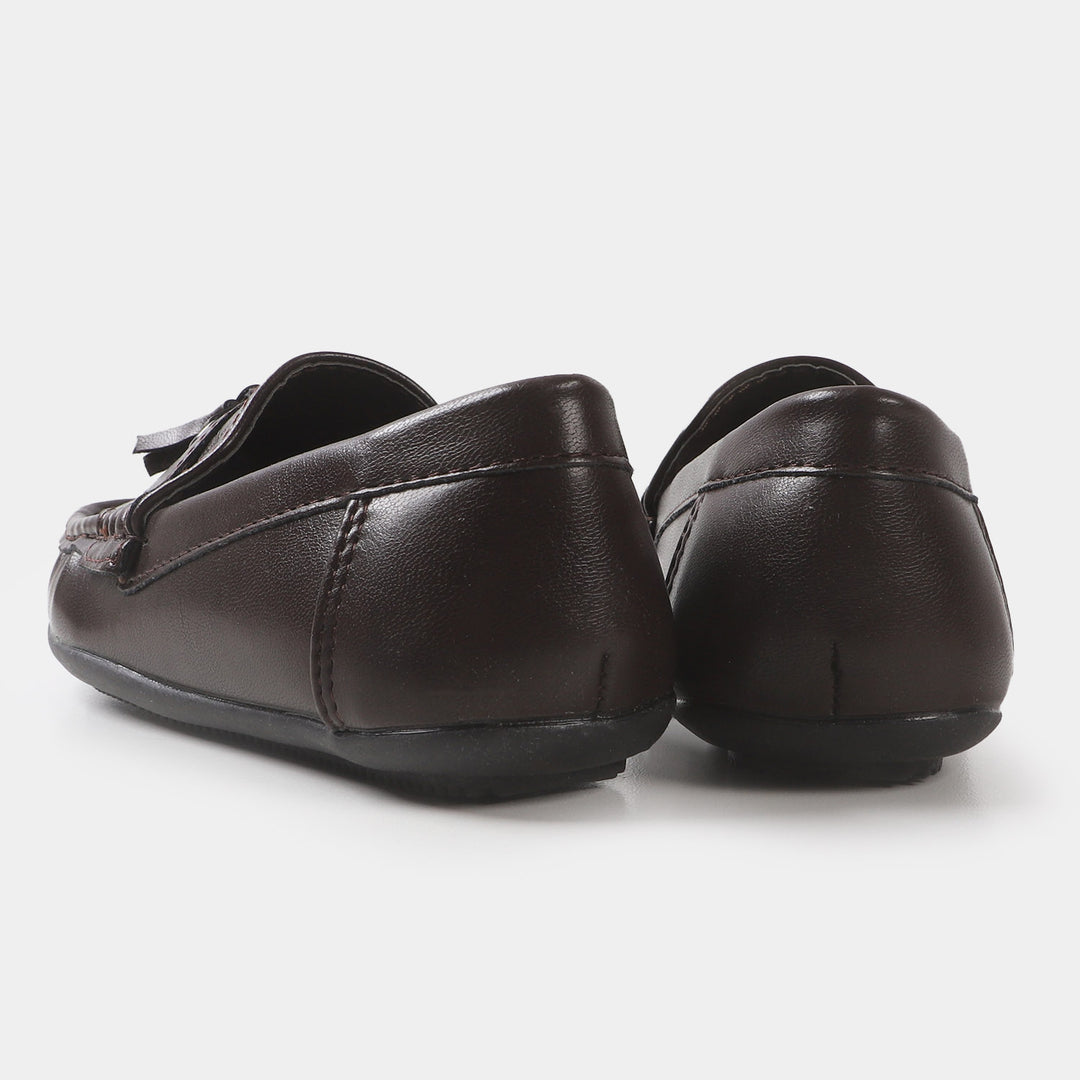 Boys loafers 202109-5 - COFFEE