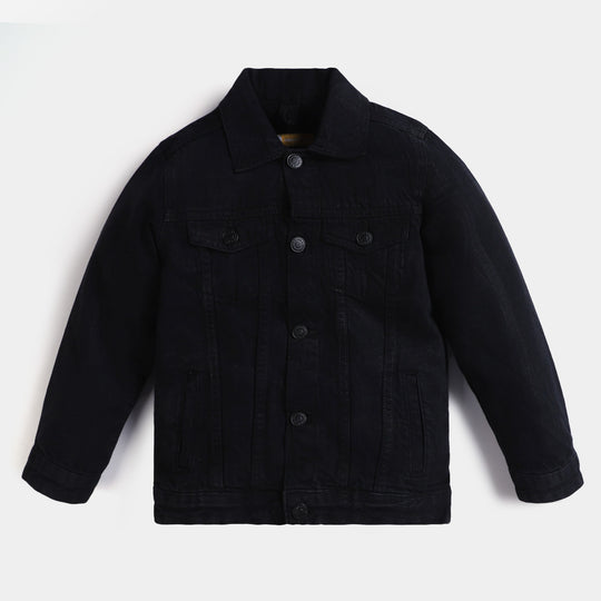 Boys Denim Jacket Basic - Black