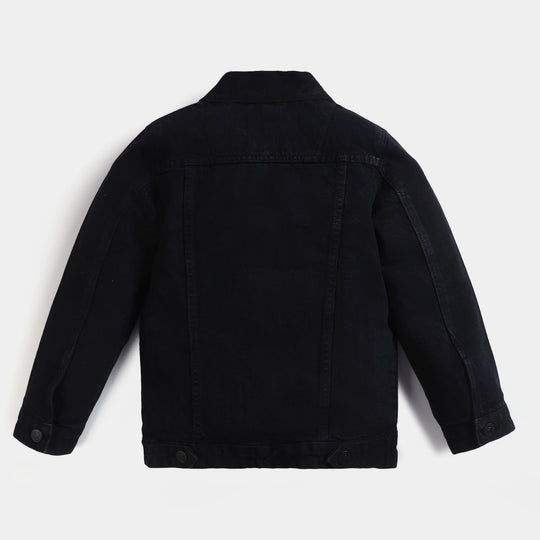 Boys Denim Jacket Basic - Black