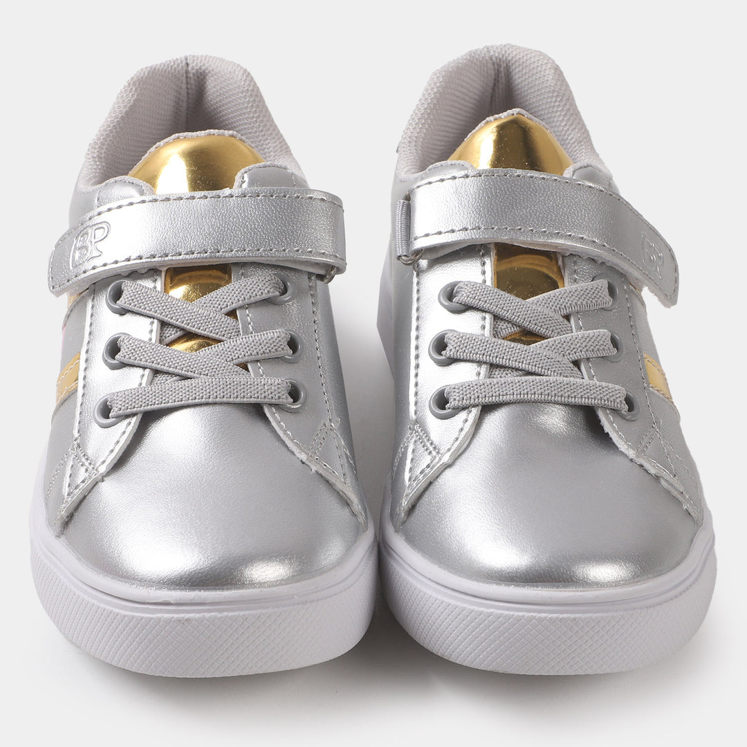 Girls Sneakers JS-22107  - SILVER