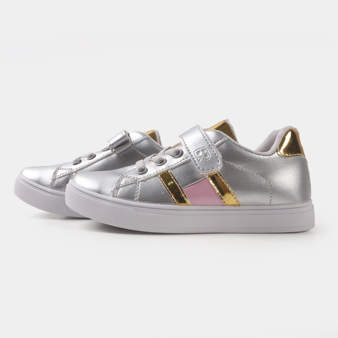 Girls Sneakers JS-22107  - SILVER