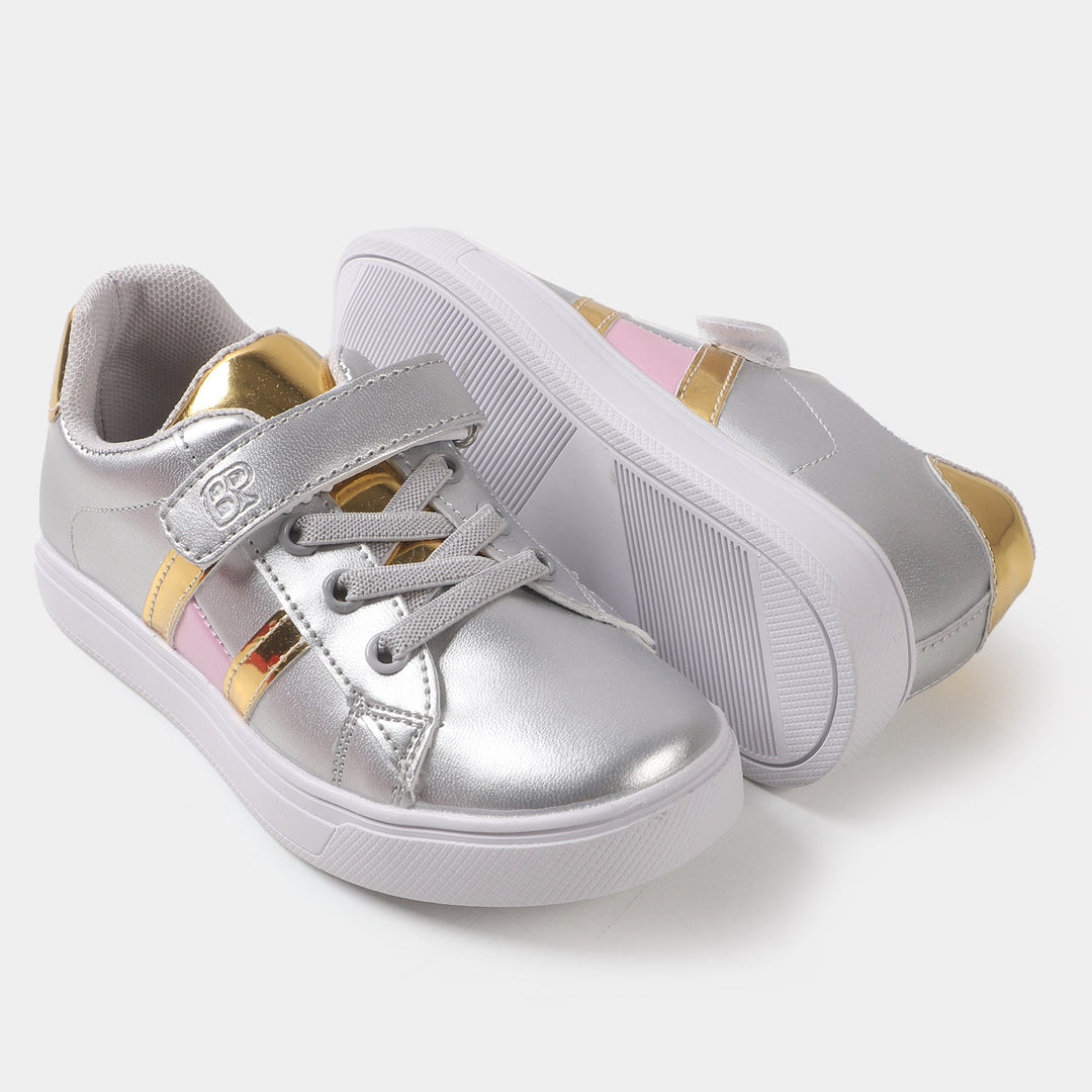 Girls Sneakers JS-22107  - SILVER