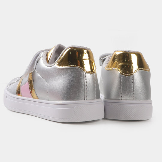 Girls Sneakers JS-22107  - SILVER