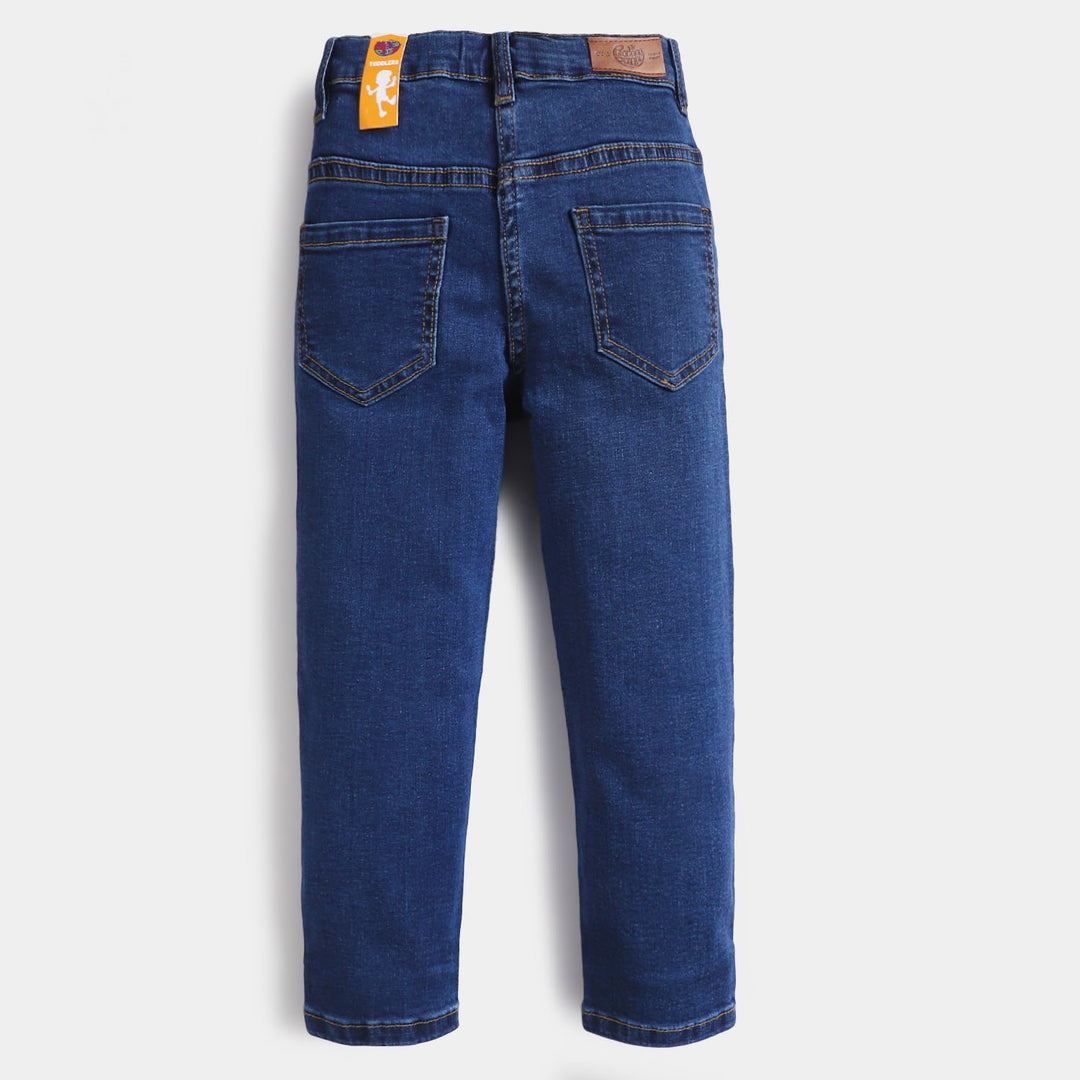 Girls Denim Pant Basic -Mid Blue