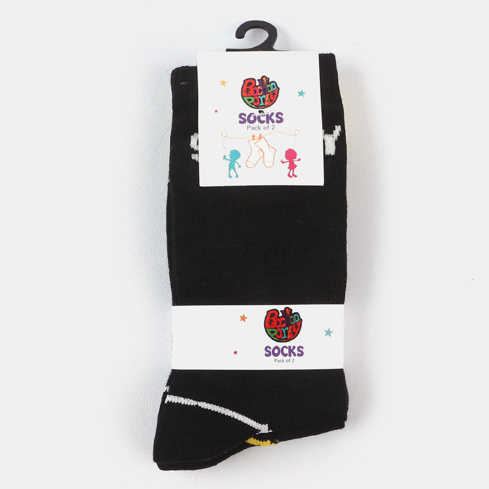 Boys Socks Pack of 2 Weekend-BLACK