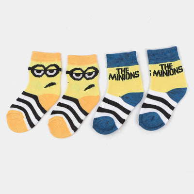 Infant Boys Socks Pack of 2 Minnions-mIX