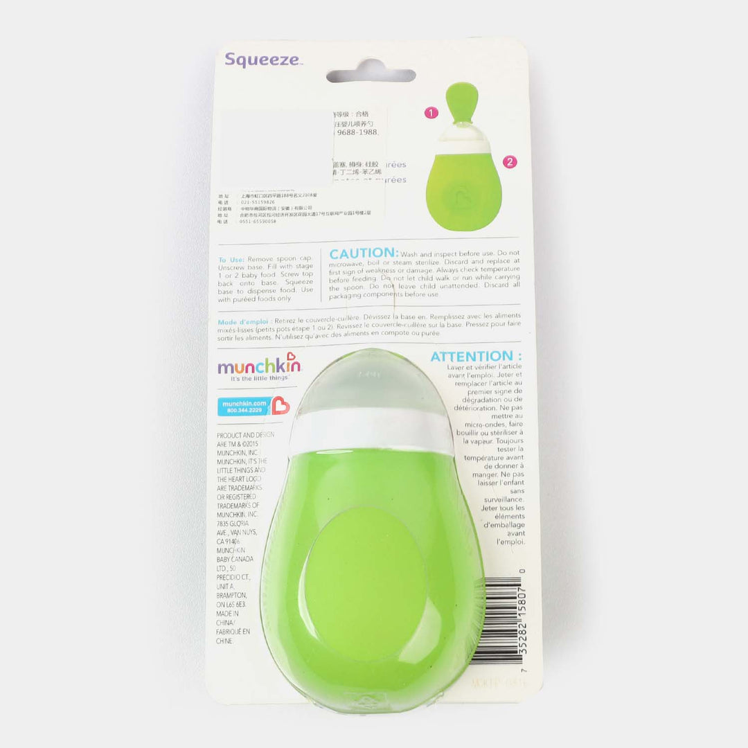 Munchkin Silicone Spoon Feeder-Green
