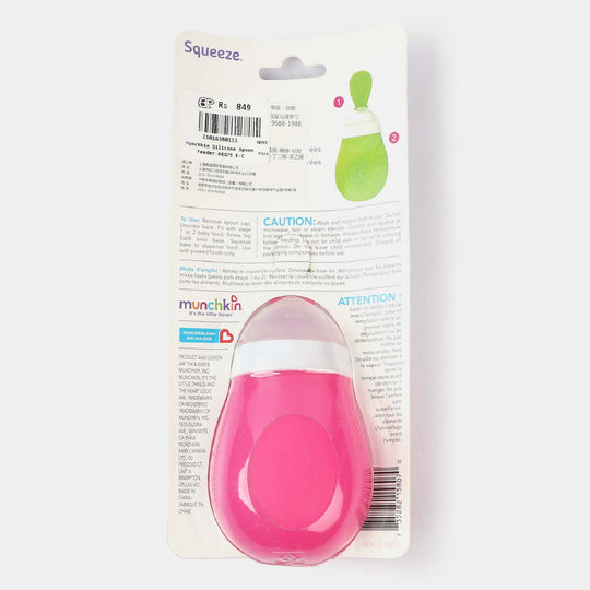 Munchkin Silicone Spoon Feeder-Pink