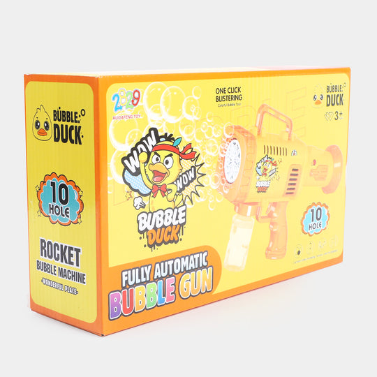 Cartoon Duck Rocket Bubble Blaster For Kids