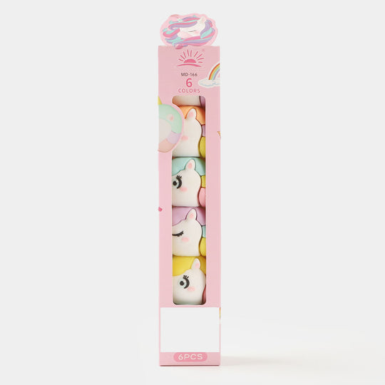 6 Colors Character Highlighter Marker Pen