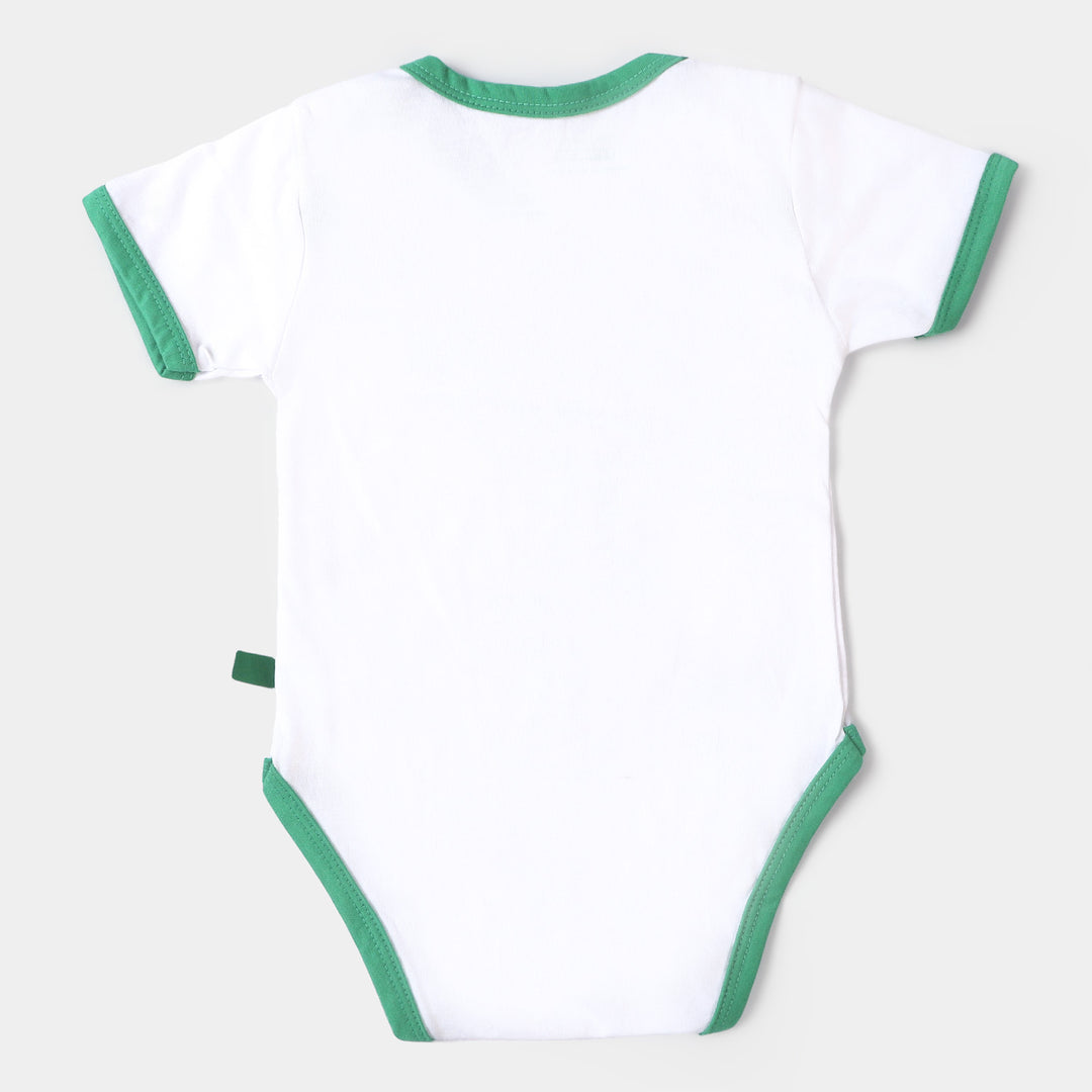 Infant Unisex Romper AOP Hamara Pakistan - White