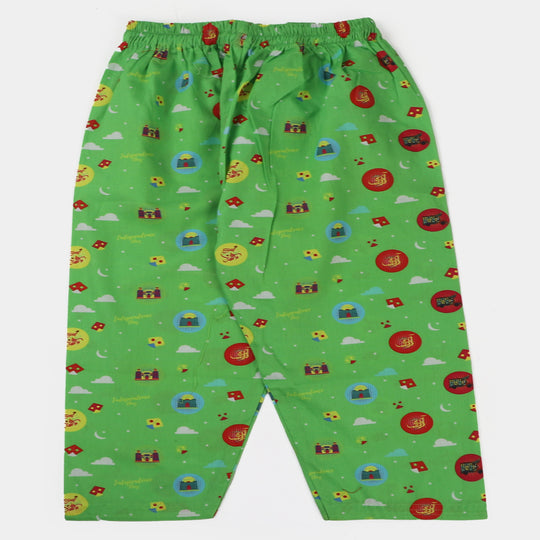 Infant Girls Cotton Independence Co-ord Set Hamari Sawari - Green