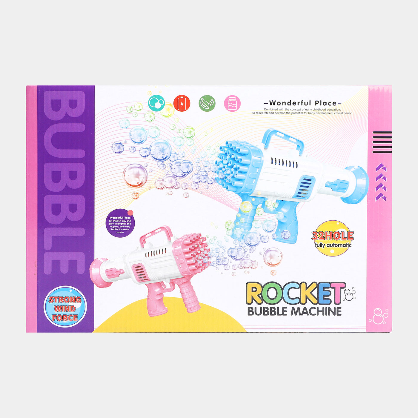 Bubble Blaster Machine 32 Holes For Kids