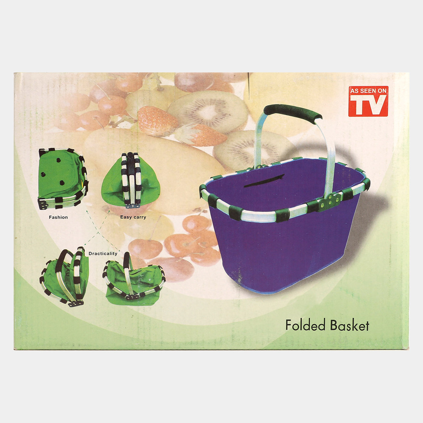 Lightweight with solid stick Folding Basket |14x10inch