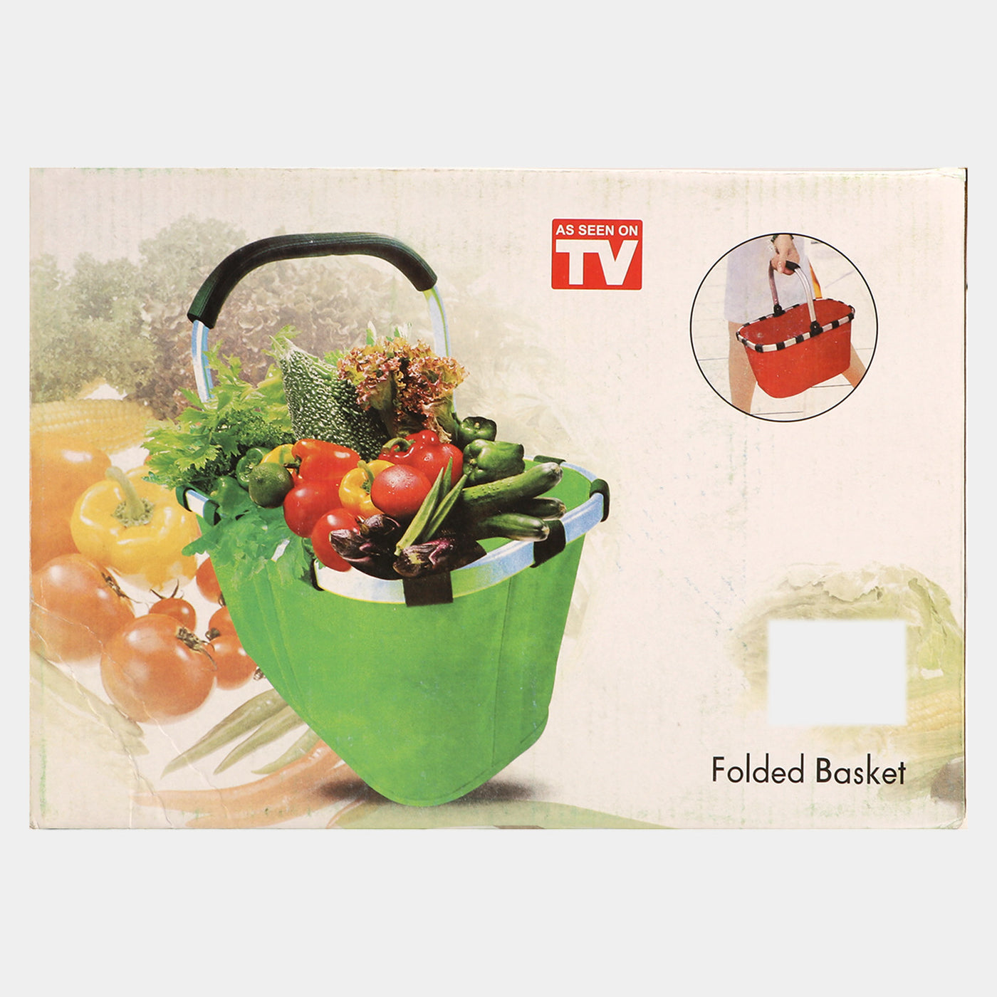 Lightweight with solid stick Folding Basket |14x10inch