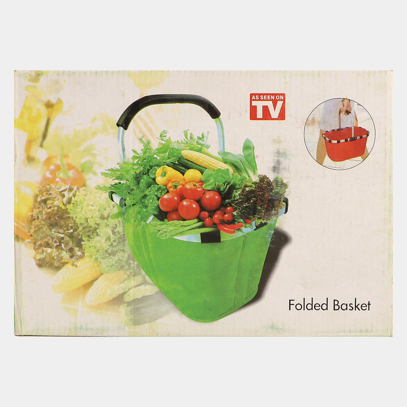 Lightweight with solid stick Folding Basket |14x10inch