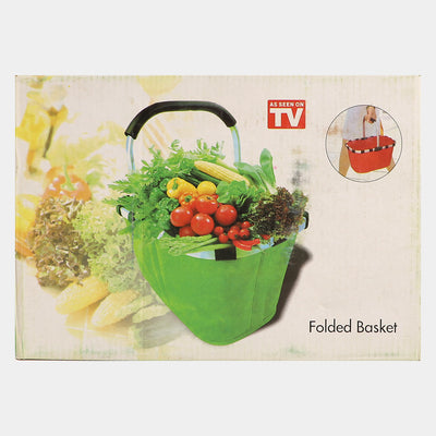 Lightweight with solid stick Folding Basket |14x10inch