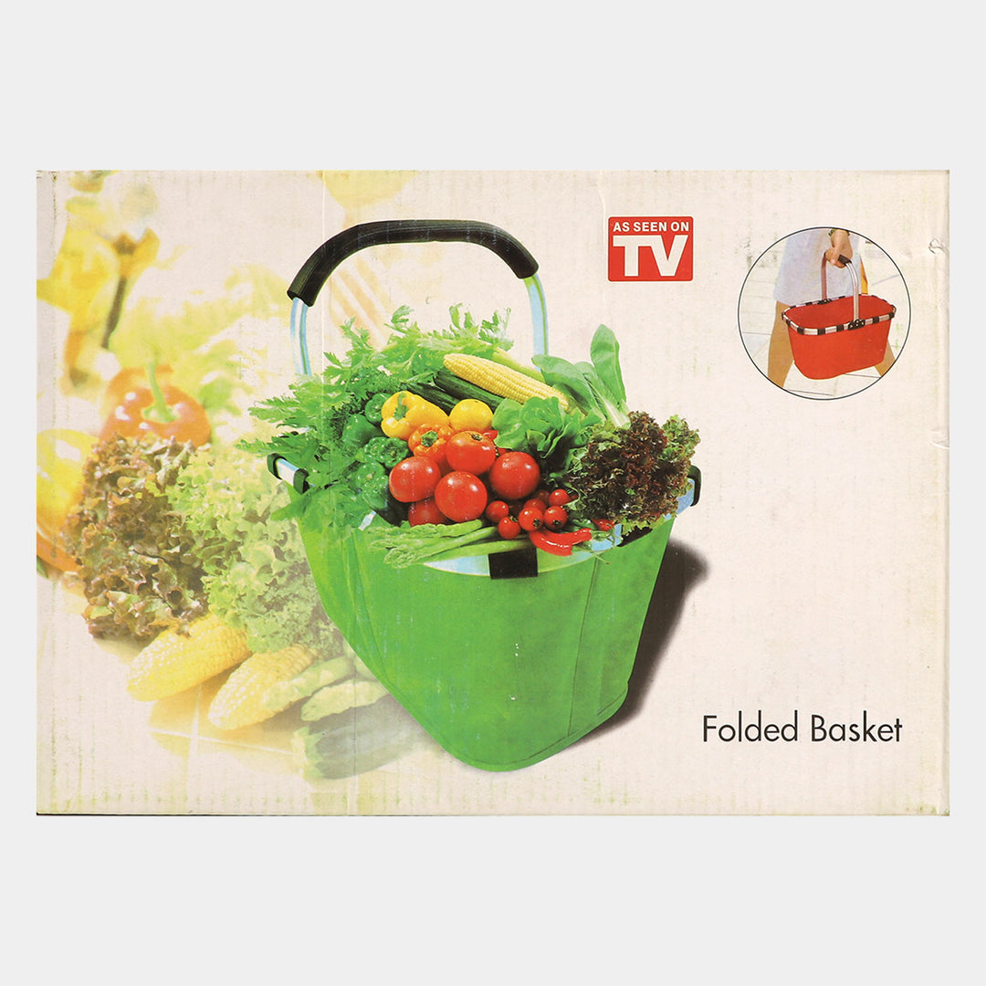 Lightweight with solid stick Folding Basket |14x10inch