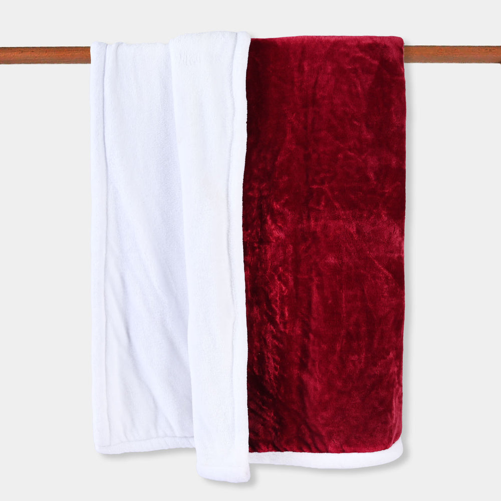 Double Ply Blanket 30x39 | Maroon