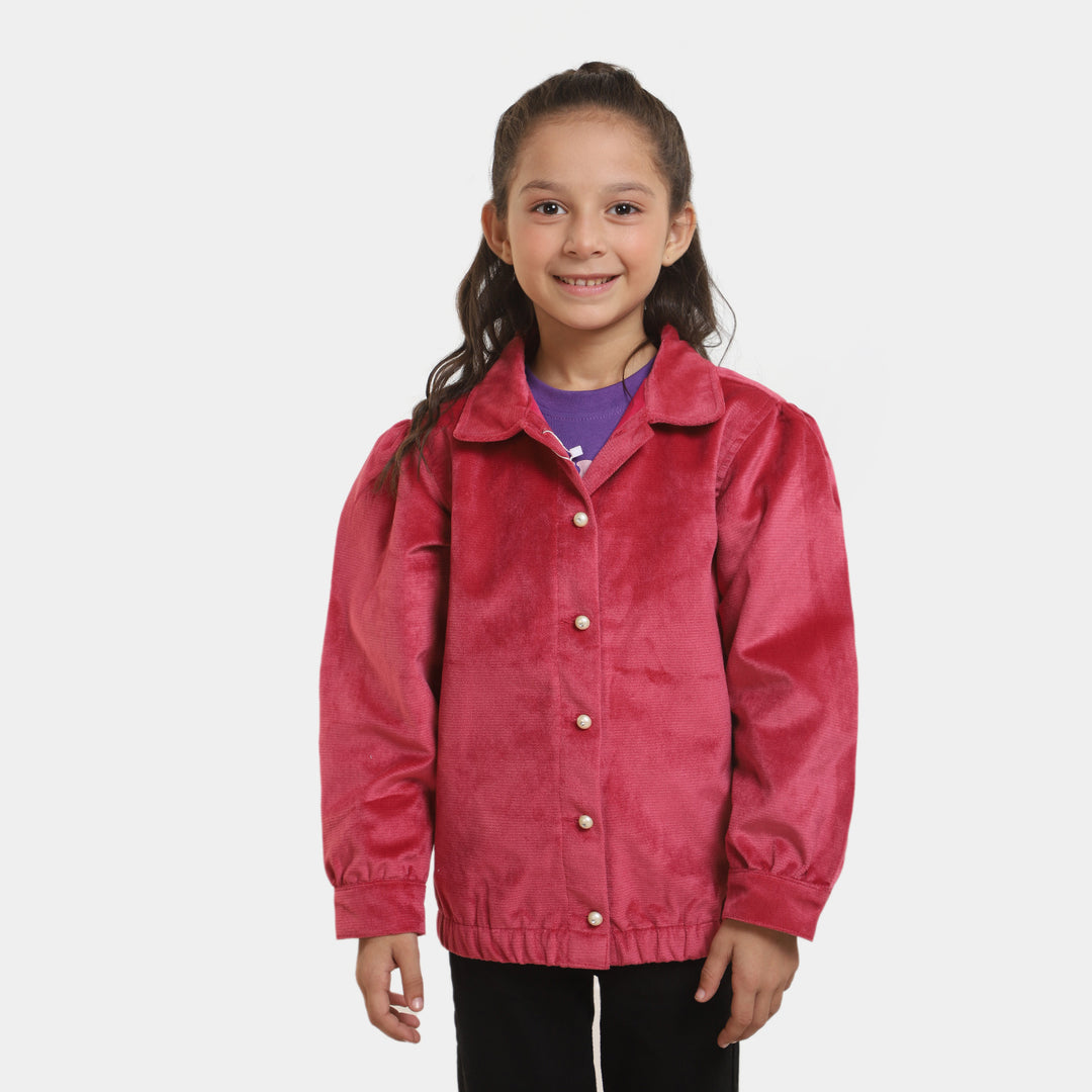 Girls Corduroy Jacket Aztex-S.PINK