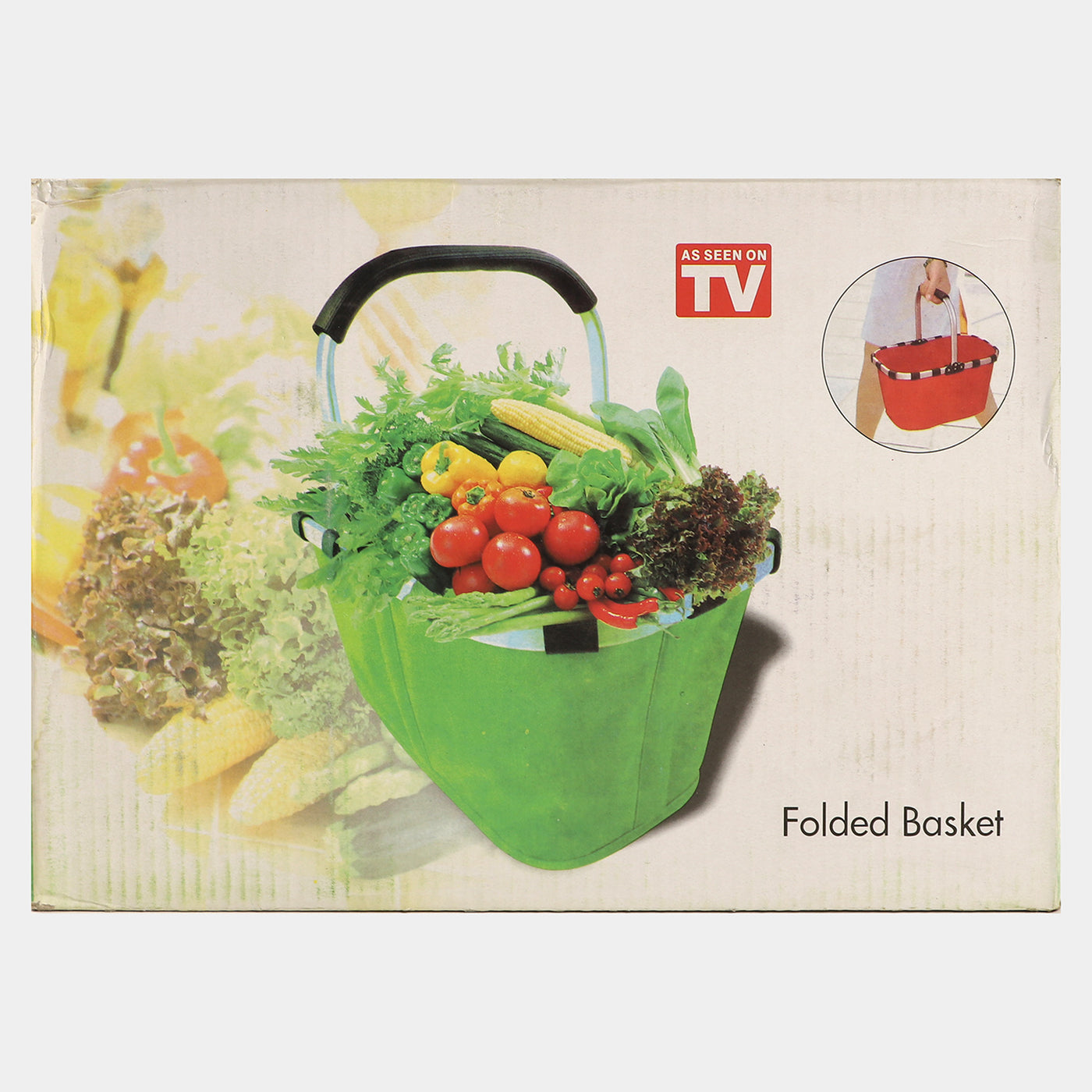 Lightweight with solid stick Folding Basket |14x10inch