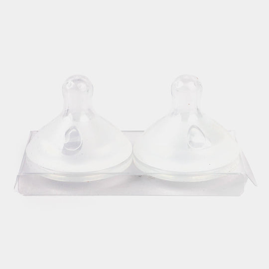 ROOTS ANTI-COLIC WIDE NECK NIPPLE - PACK OF 2 | 3 M+