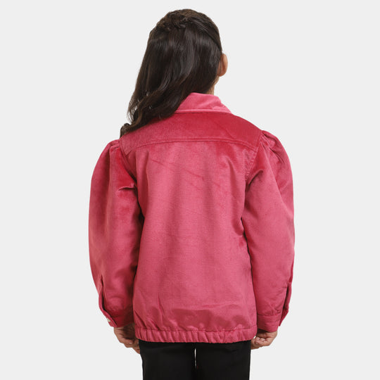 Girls Corduroy Jacket Aztex-S.PINK