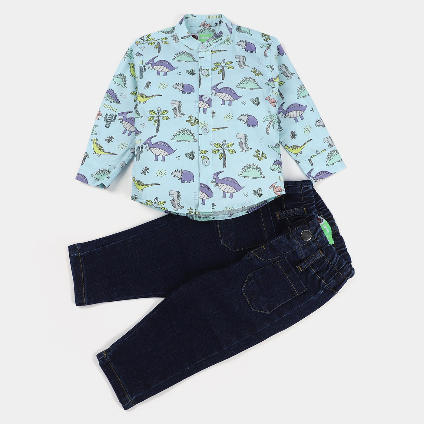 Infant Boys 2Pc Set Dino -Mint