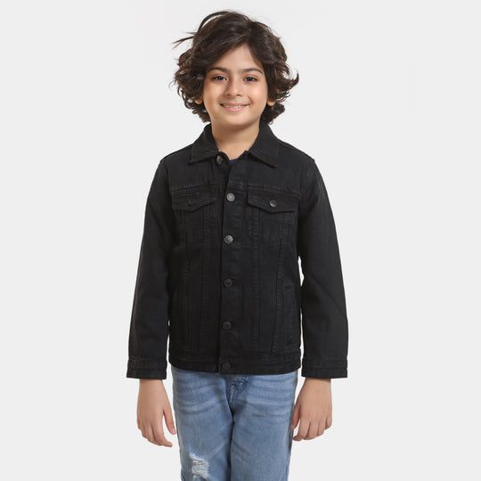 Boys Denim Jacket Basic - Black