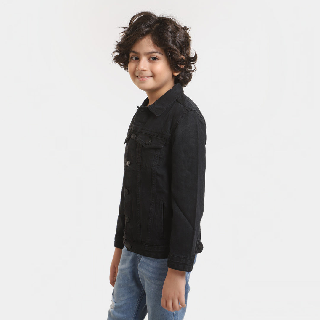 Boys Denim Jacket Basic - Black