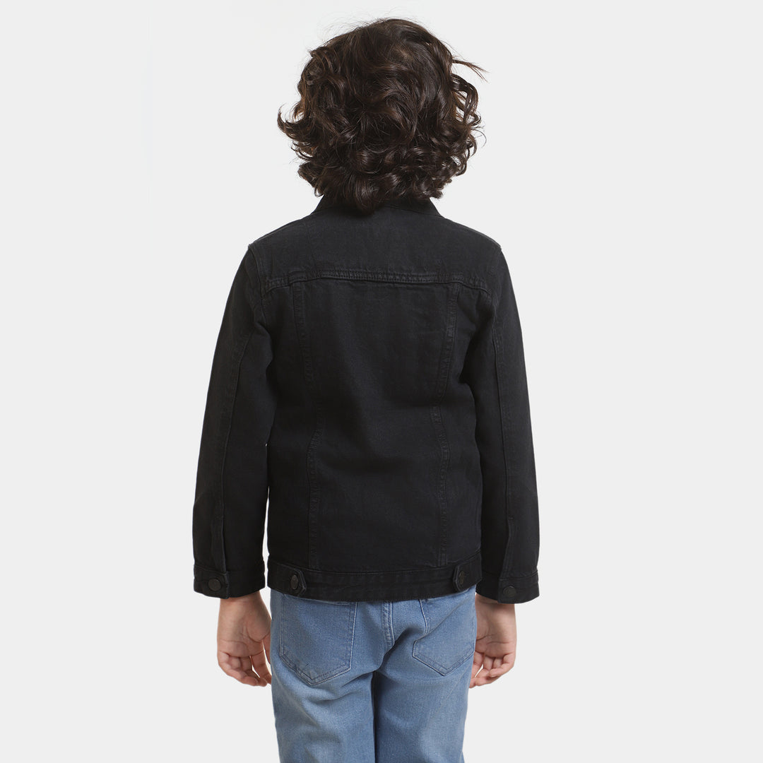 Boys Denim Jacket Basic - Black