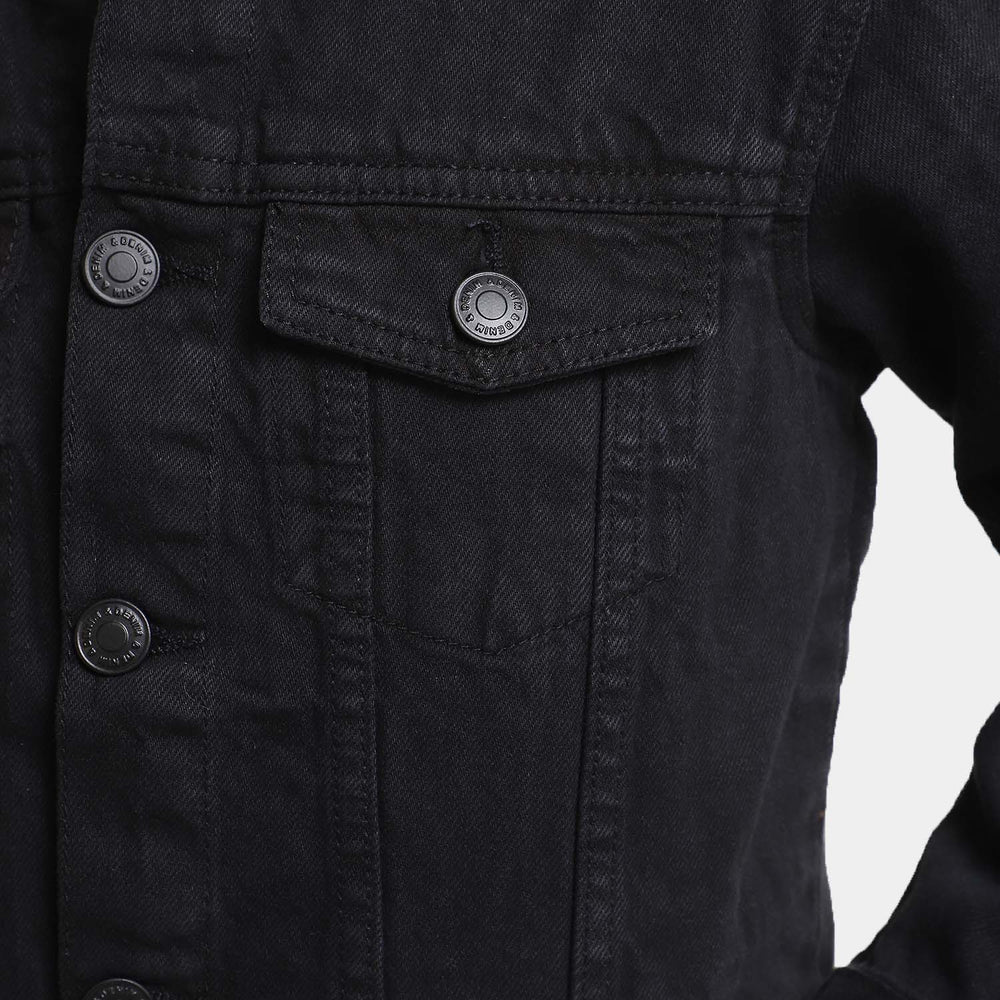 Boys Denim Jacket Basic - Black