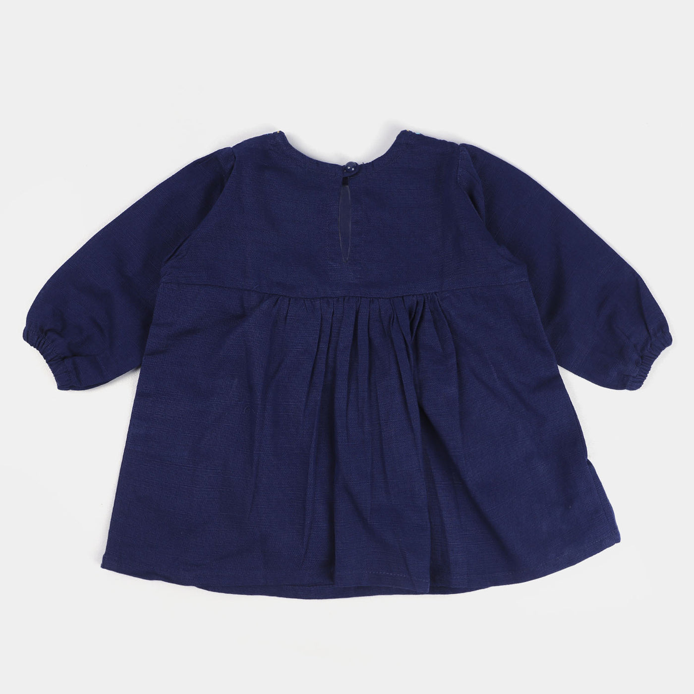 Infant Girls Cotton 2PC Suit Midnight-Navy Blue