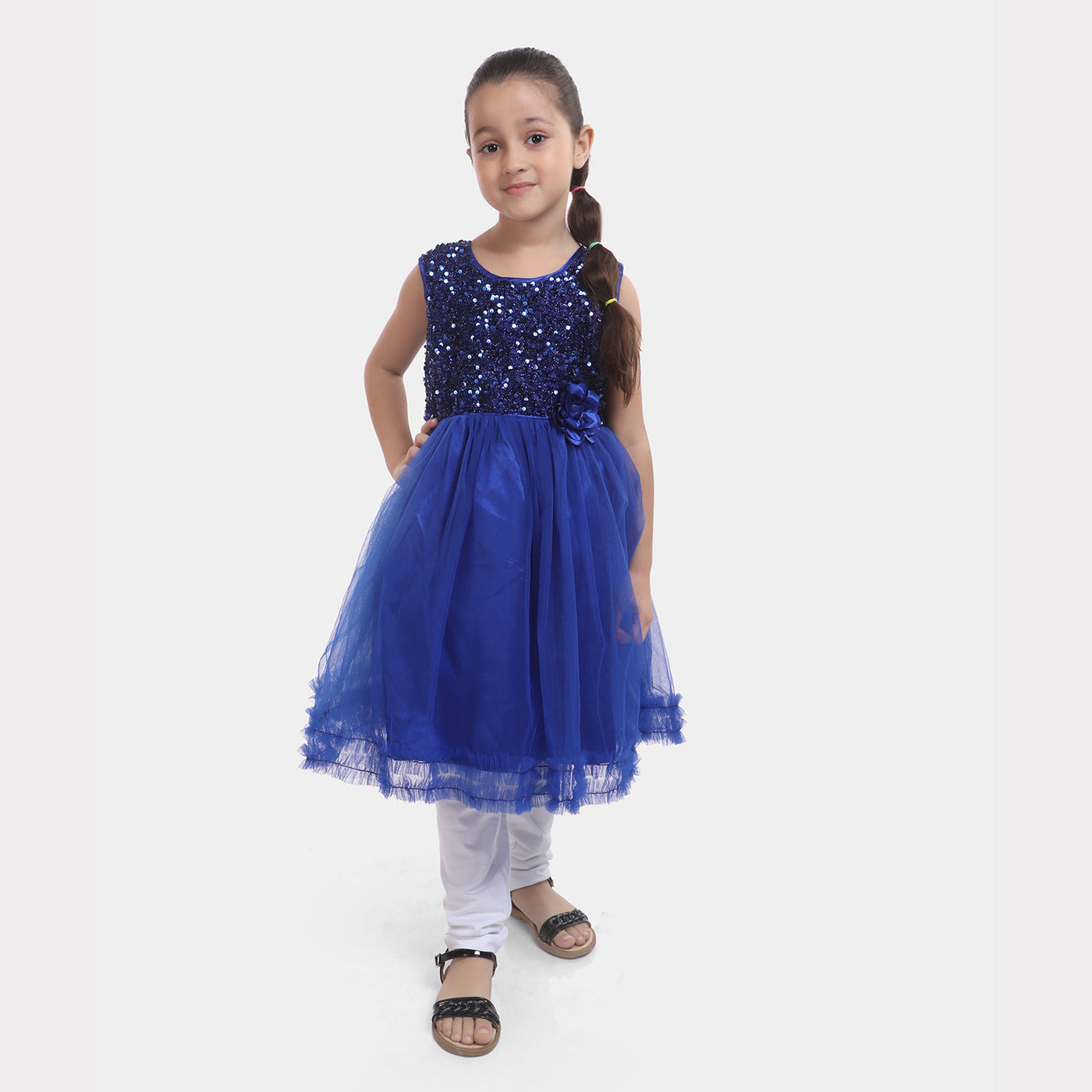 Girls Fancy Frock Pretty Girl-RB-Royal Blue