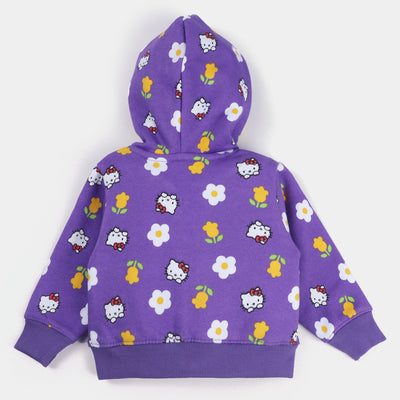Infant Girls Knitted Jacket Hello Kitty-D.Lavender