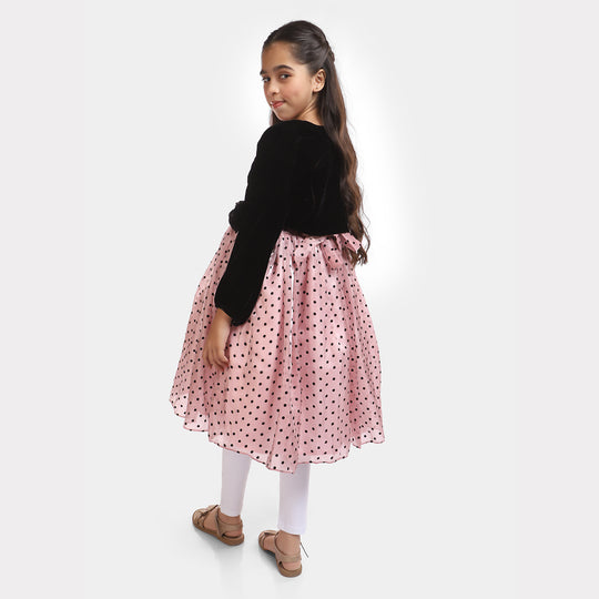 Girls Fancy Frock Grace - Peach